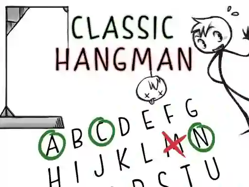 Cluiche Classic Hangman ar líne