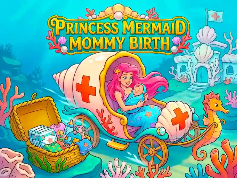 Cluiche Princess Mermaid Mommy Birth ar líne