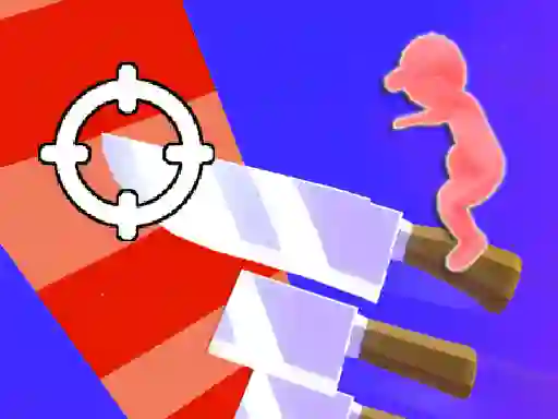 Cluiche Throw Knife 3D ar líne