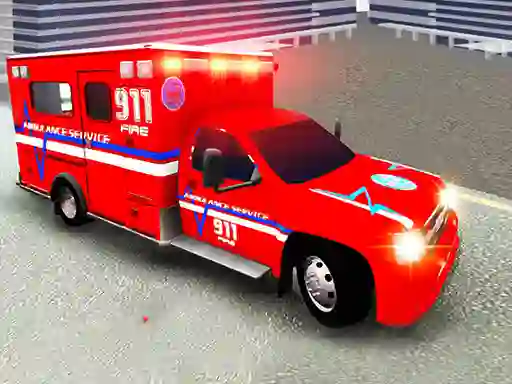 Cluiche City Ambulance Driving ar líne
