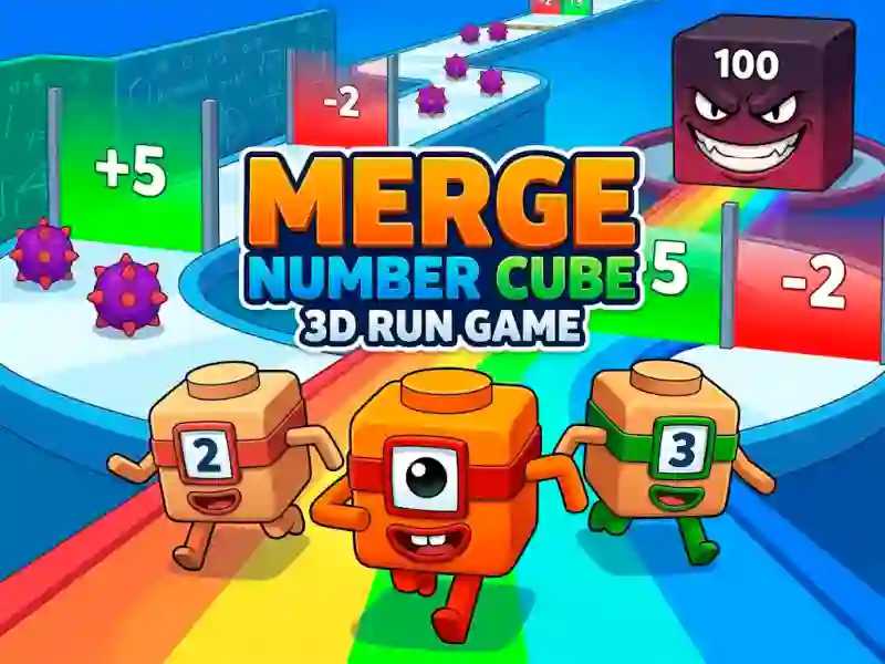 Cluiche Merge Number Cube 3d Run Game ar líne