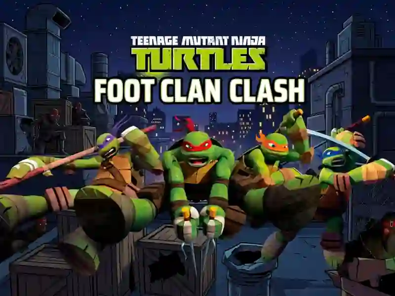 Cluiche Teenage Mutant Ninja Turtles Foot Clan Clash ar líne