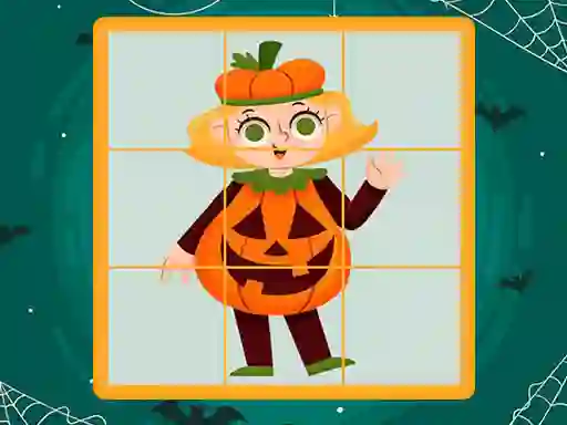 Cluiche Halloween Puzzles ar líne