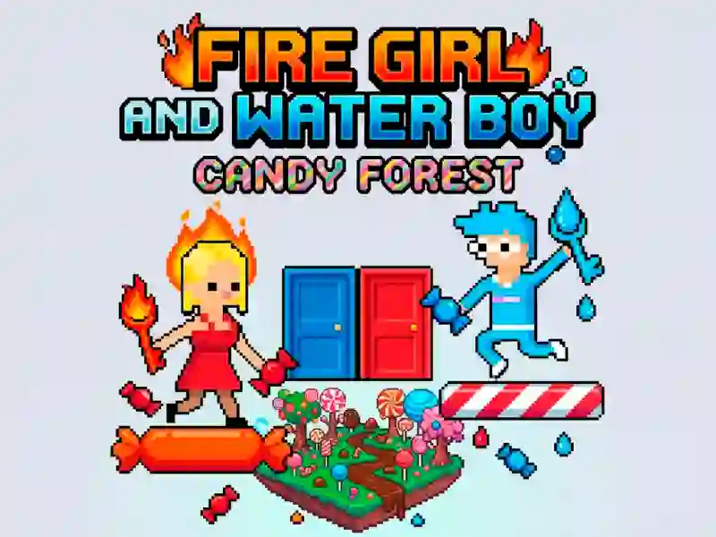 Cluiche Fire Girl and Water Boy Candy Forest ar líne