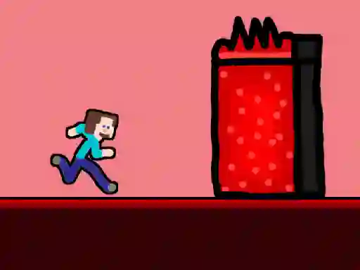 Cluiche Steveman Lava World ar líne
