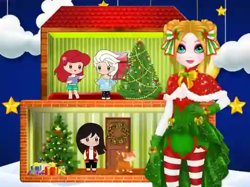 Cluiche Christmas Puppet Princess House ar líne