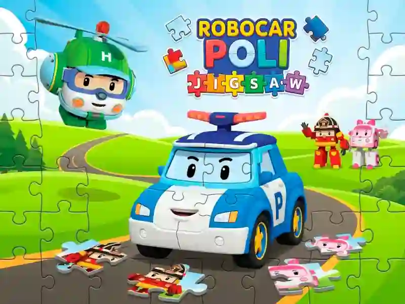 Cluiche Robocar Poli Jigsaw ar líne