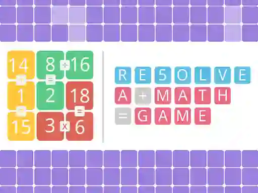 Cluiche Resolve a math game ar líne