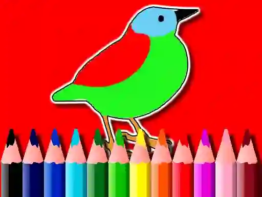Cluiche Back To School: Birds Coloring Book ar líne