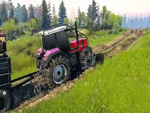 Cluiche Real Chain Tractor Towing Train Simulator ar líne