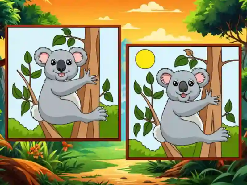 Cluiche Animal: Find The Differences ar líne