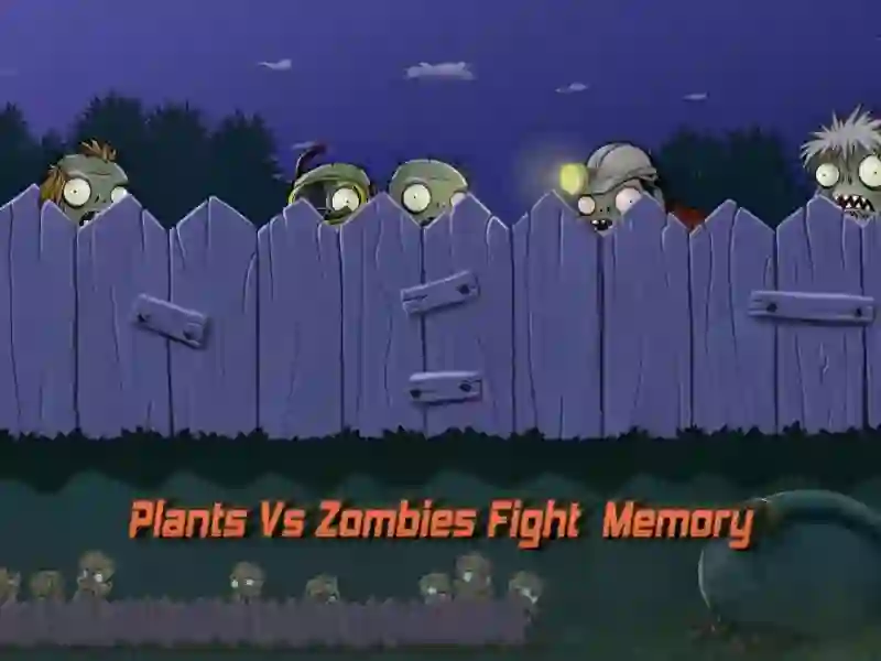 Cluiche Plants vs Zombies Fight Memory ar líne