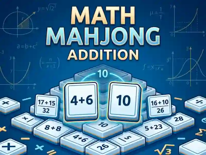 Cluiche Math Mahjong Addition ar líne