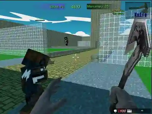 Cluiche Pixel Fps SWAT Command ar líne