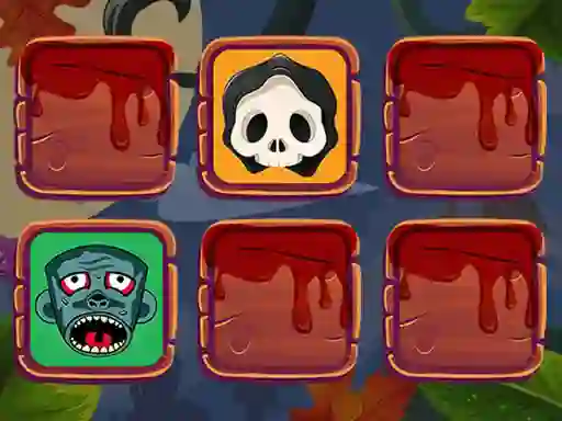 Cluiche Halloween Faces Memory ar líne