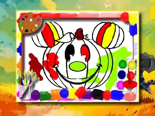 Cluiche Halloween Coloring Book ar líne
