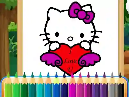 Cluiche Coloring Kitty ar líne