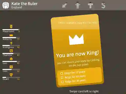Cluiche Kings Card Decisions ar líne