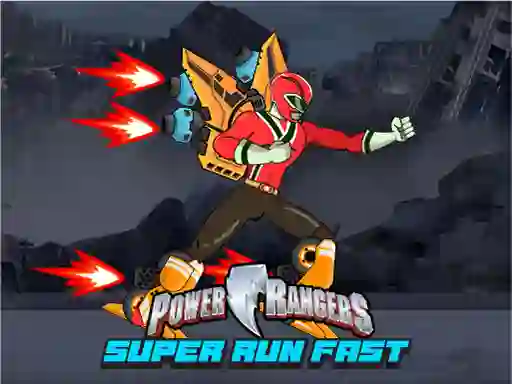 Cluiche Power Rangers Super Run Fast ar líne