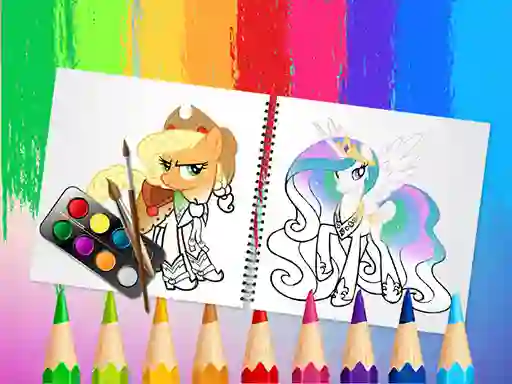 Cluiche Sweet Pony Coloring Book ar líne