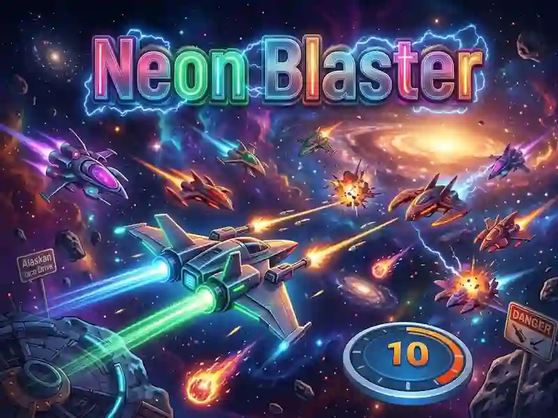 Cluiche Neon Blaster ar líne