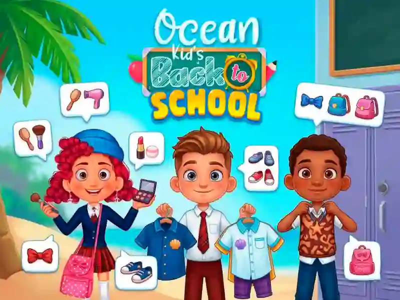 Cluiche Ocean Kids Back To School ar líne