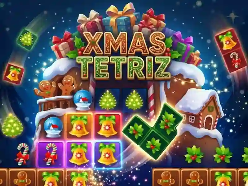 Cluiche Xmas Tetriz ar líne