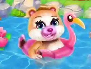 Cluiche Cute Bear Caring ar líne