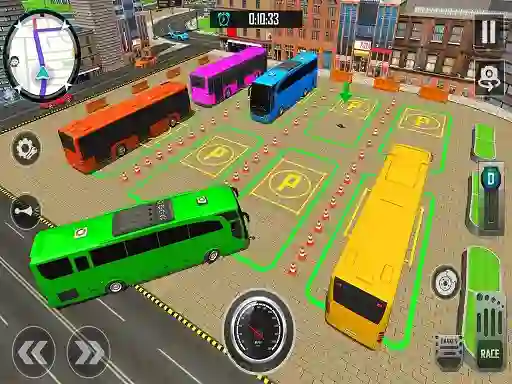 Cluiche Bus City Parking Simulator ar líne