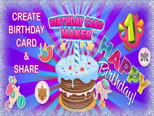 Cluiche Birthday Card Maker ar líne