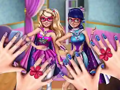 Cluiche Princess Superheroes: Beauty Salon ar líne