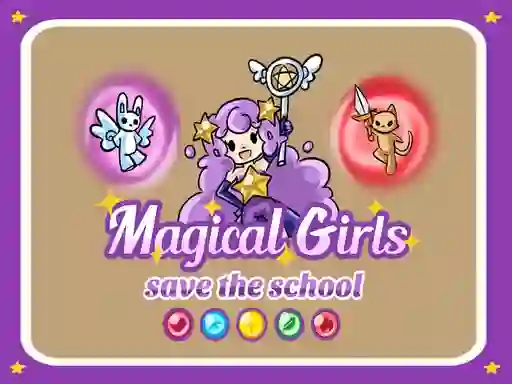 Cluiche Magical Girls Save the School ar líne