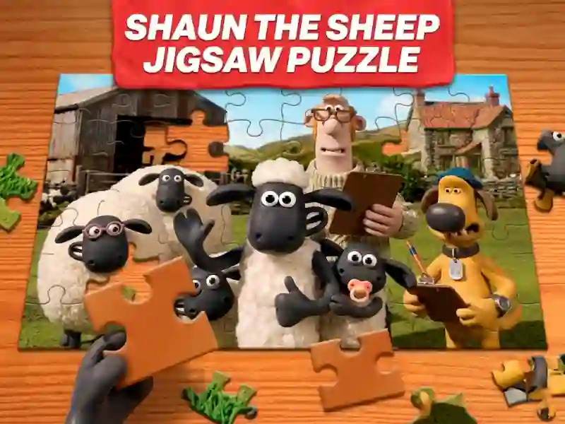 Cluiche Shaun the Sheep Jigsaw Puzzle ar líne