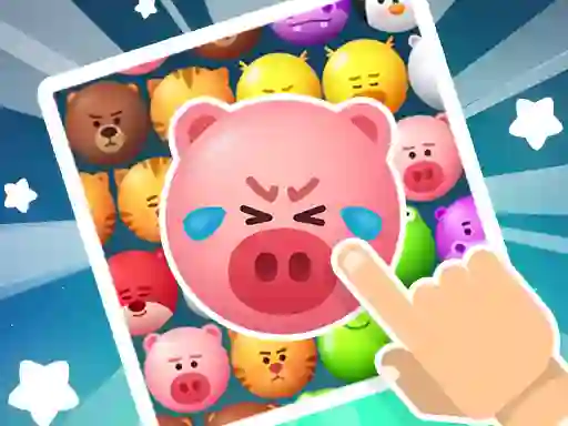 Cluiche Crazy Zoo Swipe Match 3 Puzzle ar líne
