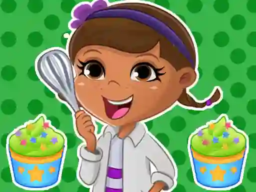 Cluiche Dottie Doc Mcstuffins Cupcake Maker ar líne
