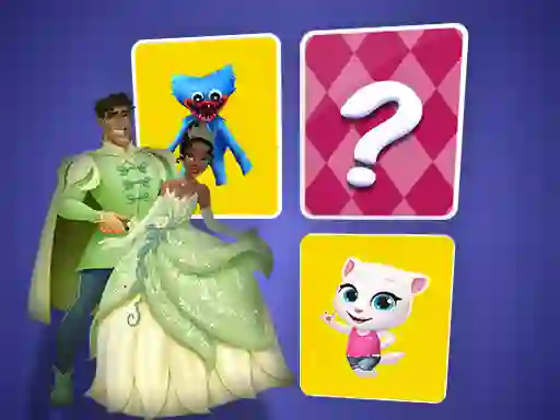 Cluiche The Princess and the Frog Memory Card Match ar líne