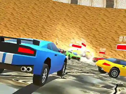 Cluiche Low Poly Smash Cars ar líne