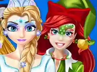 Cluiche Christmas Face Painting ar líne