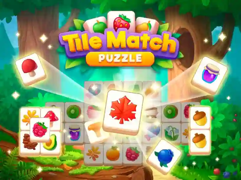 Cluiche Tile Match Puzzle ar líne