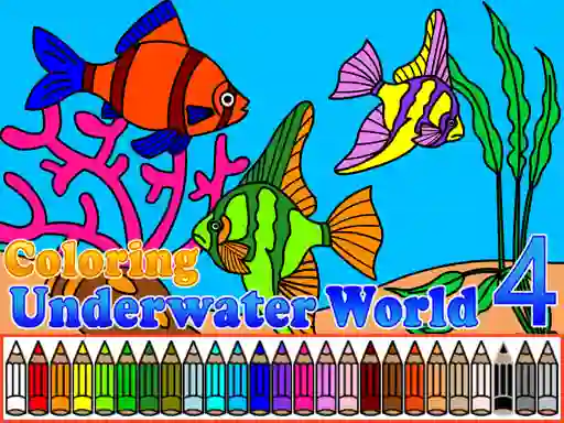 Cluiche Coloring Underwater World 4 ar líne