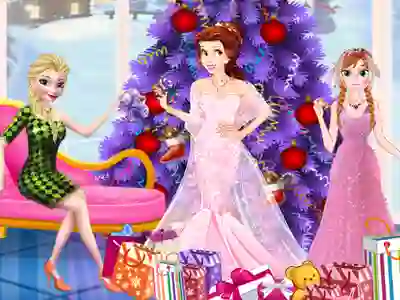 Cluiche Girls Christmas Party Prep ar líne