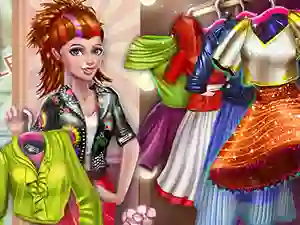 Cluiche Sery Shopping Day Dolly Dress Up ar líne