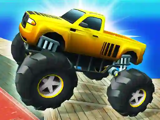 Cluiche Monster Truck Port Stunt ar líne