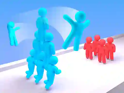 Cluiche Crowd Stack Race 3D ar líne
