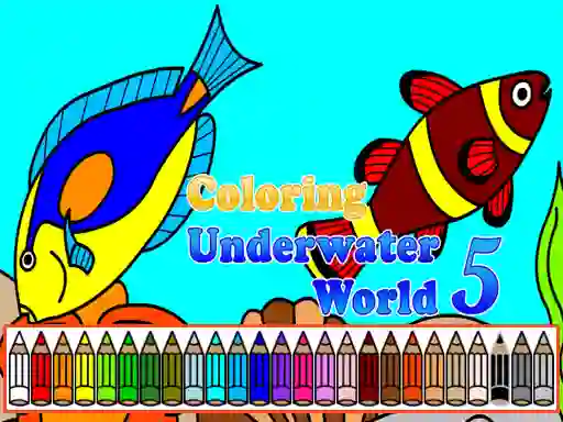 Cluiche Coloring Underwater World 5 ar líne