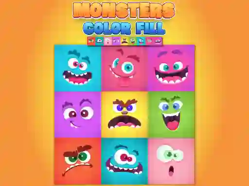Cluiche Monsters Color Fill ar líne