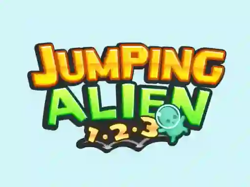 Cluiche Jumping Alien 1.2.3 ar líne