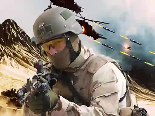 Cluiche Modern Commando Combat ar líne