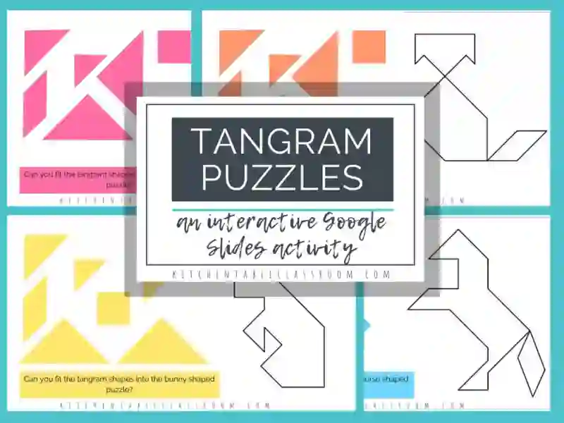 Cluiche Tangrams ar líne