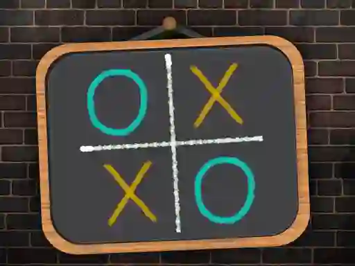 Cluiche Tic Tac Toe blackboard ar líne